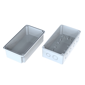 Caja de conexiones moldeada por inyección blanca impermeable IP65 de plástico ABS 120x220x120mm caja de instrumentos electrónicos montada en la pared - Product Image 3