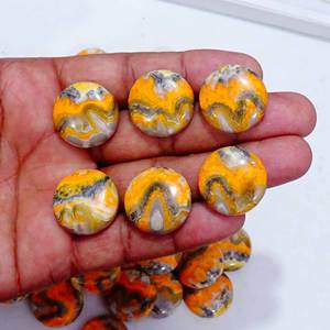 La mejor calidad Natural Bumble Bee Jasper Cabujón de piedras preciosas sueltas Mezcla de piedras preciosas Forma y tamaño de piedras preciosas para la fabricación de joyas - Product Image 3