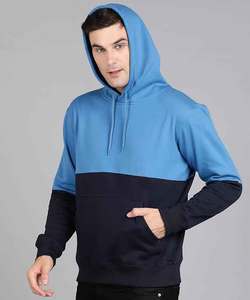 Venta al por mayor premio personalizado Hombres sudaderas con capucha jerseys panel sudaderas con capucha cortar y coser capucha - Product Image 3