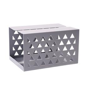 Cajas de pañuelos de Metal para decoración del hogar, caja de pañuelos de diseño único perforado, fabricante al por mayor - Product Image 1