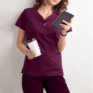 Personalizable Mujer Top Scrub Traje de moda Médico Scrubs Enfermería Jogger Enfermera Hospital Uniformes Conjuntos - Product Image 5