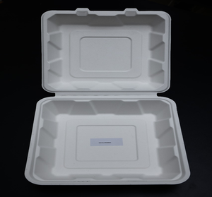 Contenant alimentaire compostable en bagasse de canne à sucre, jetable, pour plats à emporter, assiette en bagasse, boîte à lunch, bagasse de canne à sucre - Product Image 6