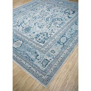 Alfombras de Lana Erbe Blue Floral, Anudadas a Mano para Uso Doméstico, Rectangulares, para Sala de Estar, Pasillo, Dormitorio, con Patrones Abstractos, Modelo ENLP-10 - Product Image 2