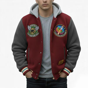 Veste de baseball en molleton brodée en chenille de qualité supérieure, personnalisée, pour hommes, best-seller, veste universitaire pour hommes - Product Image 1