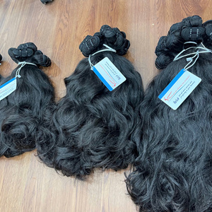 ผม100% บริสุทธิ์จากเวียดนามแบบสองชั้นผมหยิกธรรมชาติผมทอสีธรรมชาติ - Product Image 4