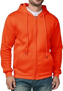 เสื้อมีฮู้ดลำลองสำหรับผู้ชาย, เสื้อฮู้ดลำลองสีพื้นใส่ได้พอดีตัวสำหรับฤดูหนาวของผู้ชาย - Product Image 2