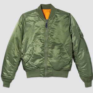 Blousons bombardiers décontractés unisexe pour l'automne OEM vente en gros blouson bombardier en tissu polyester de haute qualité manteau de baseball - Product Image 1