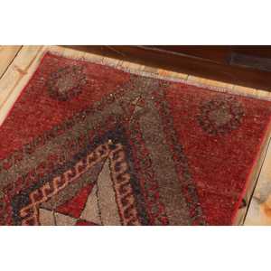 2.4x3.3 ft Rug, Turkish Rug, Vintage <b>Red</b> <b>Wool</b> Moroccan Rug - Product Image 5