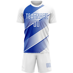 เสื้อฟุตบอลพิมพ์ซับลิเมชัน100% ผ้าโพลีเอสเตอร์ยืดป้องกันแบคทีเรียชุดฝึกซ้อมแบบแห้งเร็วผลิตจากโพลีเอสเตอร์ - Product Image 2