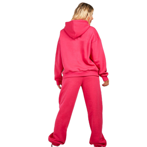 Survêtements d'hiver pour femmes, 100% coton, grande taille, logo personnalisé imprimé, strass, décontractés, effet délavé, respirants, séchage rapide, légers - Product Image 2