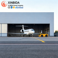 Hangar d'avion en acier préfabriqué à portée libre pour aéroport, bâtiment de maintenance aéronautique avec espace intérieur facilement extensible