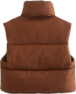 Doudoune en toile OEM pour homme Doudoune en nylon confortable à capuche sans manches avec logo imprimé personnalisé - Product Image 6