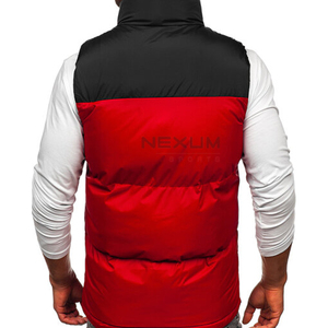 Chaleco acolchado brillante sin mangas de invierno Chaqueta con logotipo personalizado Chalecos acolchados impermeables de burbuja brillante para hombre a un precio razonable - Product Image 3