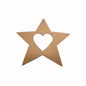 Design à la mode fer métal suspendu étoile mur décoratif couleur grise pour la maison et la décoration de noël ornement fait à la main en vrac - Product Image 3