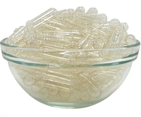 Capsules vides personnalisées en pullulan, couleur transparente, en HPMC végétal, rigides et creuses, pour la production de compléments alimentaires (vente en gros)