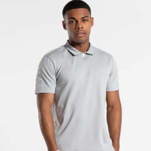 Polos de media cremallera para hombre de alta calidad, tela de algodón cómoda, diseño elegante, transpirable y suave - Product Image 5