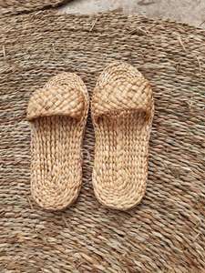 Pantoufles en jacinthe d'eau de haute qualité, pantoufles en paille nouveau Design chaussures d'intérieur en exportation en vrac - Product Image 6