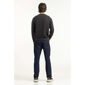 เสื้อสเวตเตอร์ผู้ชายทรงปกติแบบเปิด ดีไซน์แฟชั่น มีฮู้ด ระบายอากาศได้ดี เสื้อคลุมคาร์ดิแกนสำหรับฤดูหนาว ผลิตตามแบบ ODM ผ้าฝ้าย 100% สีชาร์โคล สไตล์ลำลอง - Product Image 1