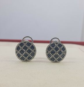 Best Quality 925 Sterling <b>Silver</b> 1.67 Ct Natural Round Cut Blue White Diamond <b>Stud</b> Earrings Women's Trendy Fine Jewelry India - Product Image 1