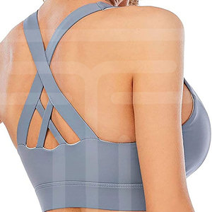 Ropa de entrenamiento de gimnasio ecológica de nuevo lanzamiento, diseño único, Sujetador deportivo transpirable, embalaje personalizado, logotipo frontal para Yoga Fitness - Product Image 6