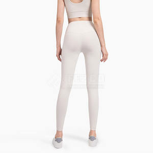 Leggings de soutien-gorge de sport pour femmes à séchage rapide respirant ensembles de yoga de gymnastique vêtements de sport solides avec logo avant pour le fitness et le yoga - Product Image 5