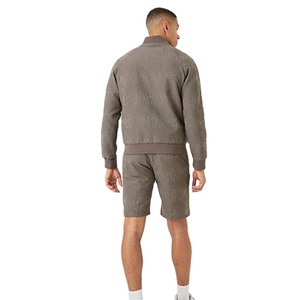 New Arrival Fashionable Polyester Men's Sublimation Design Autumn Jacket Hot Selling Breathable Two Pockets <b>Stand</b> Collar Front - Product Image 3