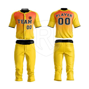 Ensembles d'uniformes de baseball et de softball personnalisés de haute qualité, respirants, anti-humidité, séchage rapide, 100% polyester, prix raisonnable - Product Image 5