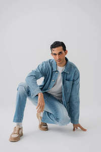 Vestes en jean en coton pour hommes 2025, vêtements décontractés, vestes et manteaux, grande taille, veste en jean de haute qualité personnalisée pour hommes, service OEM - Product Image 2