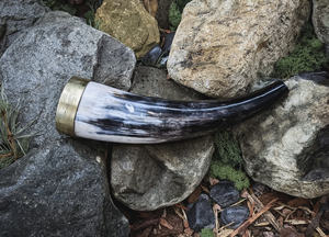 CORNE À BOIRE BUFFALO POLI AVEC SUPPORT EN CORNE AVEC LA MEILLEURE QUALITÉ DE L'INDE - Product Image 3