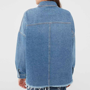 Camisas Vaqueras con Botones OEM, Blusa Casual de Manga Larga, Camisa Vaquera de Invierno Transpirable de Alta Calidad para Mujer, Corte Regular, Antiarrugas - Product Image 3