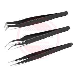 Pince à cils professionnelle la plus vendue ensemble de pinces à cils avec logo personnalisé en gros - Product Image 1