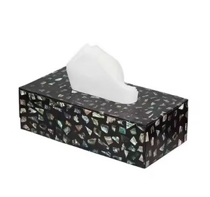 Boîte à mouchoirs en nacre de qualité supérieure très exigeante Design moderne Logo personnalisé porte-serviettes vente chaude - Product Image 6