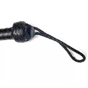 JEXMOO Custom Handmade Leather Cracker Floggers Craft Tools Black New Arrival Adults' 2 <b>Sets</b> <b>Bondage</b> Gear International - Product Image 2