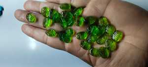Piedras sueltas de cuarzo peridoto pulido 10x14mm, peridoto natural 10x14mm, gema de peridoto natural - Product Image 4