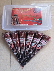 Cône au henné naturel Golecha paquet de 6 pièces | 25 g chacun | Cône au henné brun naturel - Product Image 2