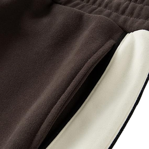 Streetwear pantalones de chándal holgados 100% algodón en Color negro nueva moda pantalones de chándal de algodón hombres pantalones de chándal acampanados holgados - Product Image 2