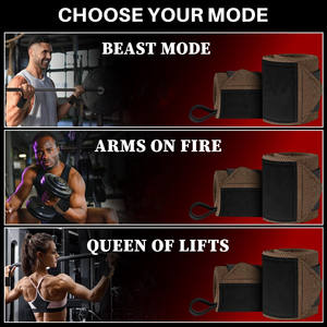 Fabricant de sangles de protection pour poignets en nylon et polyester, avec logo personnalisé, pour la musculation et le fitness. - Product Image 6