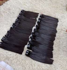 Os droit noir vietnamien faisceaux complets Double dessiné brut vierge Remy cheveux trame Extensions expédition rapide - Product Image 5