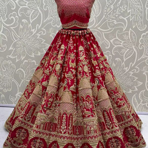 Nouveau travail de tissage Jacquard en soie et Zari Belle Dupatta avec Paithani Lehenga Choli Vêtements indiens et pakistanais - Product Image 4