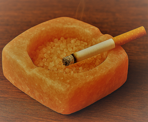 Cendrier artisanal en matériaux naturels et écologiques de l'Himalaya, forme naturelle, par Anwar Enterprises, pour collection d'art - Product Image 1