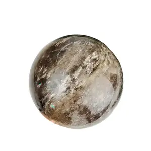 Драгоценный фэн-шуй, шарик любви и глобус, искусство и украшения, лучшие продажи, 2023 дымчатый кварц, драгоценный камень, сфера, кристалл, натуральные сувениры