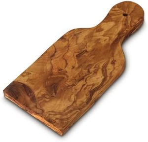 Nueva tabla de cortar de madera de forma redonda de diseñador antiguo, tabla de cortar de madera de acacia hecha a mano Vintage de exportador indio - Product Image 5