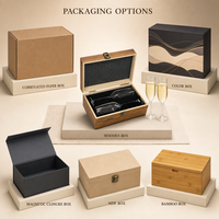 Ensemble de flûtes à champagne personnalisées avec logo personnalisé, verres à champagne avec boîte cadeau en bois, cadeau de mariage, cadeau d'anniversaire