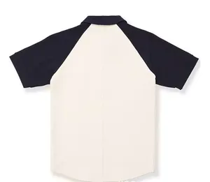 Venta caliente de los hombres para camisetas de polo de moda de calle personalizada 3D impreso manga corta lienzo sólido traje de adulto ropa - Product Image 2