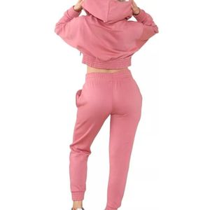 Conjunto Deportivo de Invierno con Capucha, Estampado o Liso, Corte Ajustado, Tallas Grandes, Unisex, para Mujer, en Oferta - Product Image 2