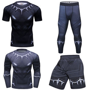 Ventes en gros de shorts de surf en spandex personnalisés par sublimation, concevez vos propres chemises de compression, ensembles de rashguard MMA Bjj - Product Image 6