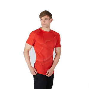 Camiseta de manga corta para correr con timbre de secado rápido para hombre, ropa deportiva elástica de algodón 100% para deportes y Fitness - Product Image 1