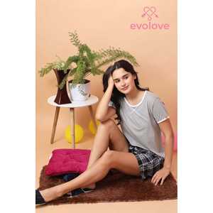 Conjunto de Pantalones Cortos de Punto 100% Algodón, Camiseta y Pantalones Cortos Súper Suaves y Cómodos con Bolsillos - Product Image 3