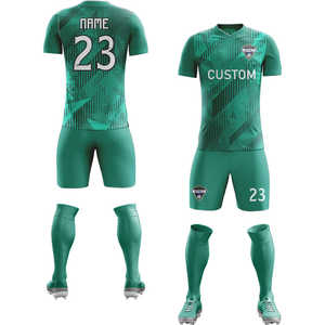 Kunden spezifisches Design Herren-Fußball uniformen 100% Polyester-Fußball-Kits für Training und Sport bekleidung Fußball-Fußball trikot voller Anzug - Product Image 6