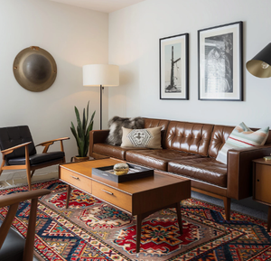 Tapis d'intérieur luxueux fait main, noué à la main, multicolores, design moderne avec nœuds antidérapants, pour salon, hôtel, bureau, usage commercial, maison - Product Image 2